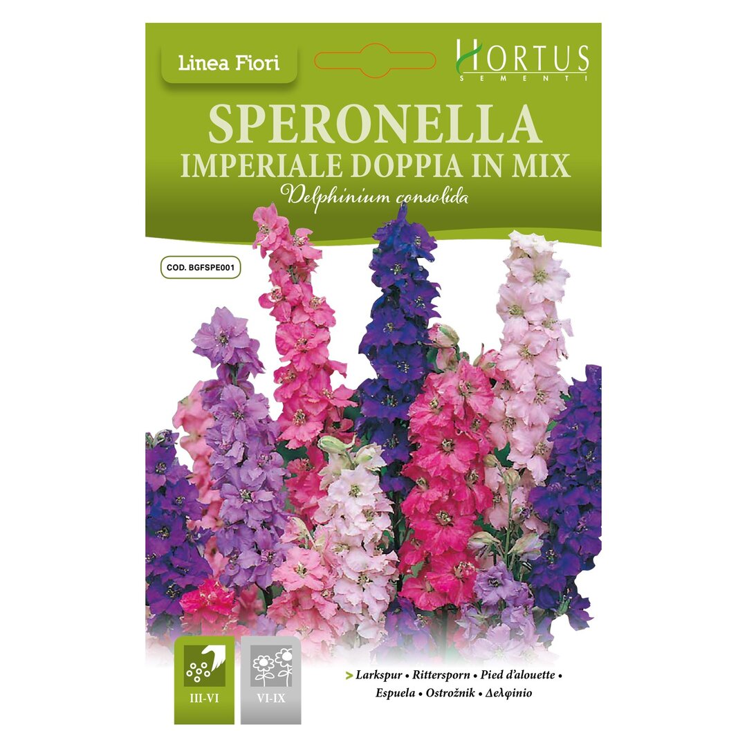 HORTUS LARKSPUR DOUBLE MIX 0.60 GRAMS