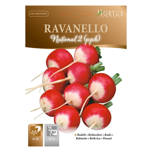 Hortus Red Radish (Ravanlello National 2) 10gm